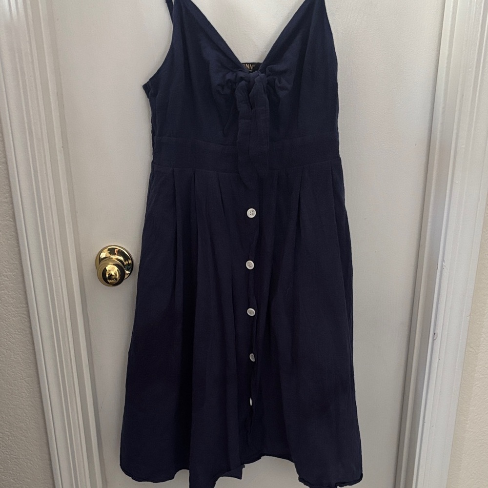 Fancyinn Navy Midi Dress